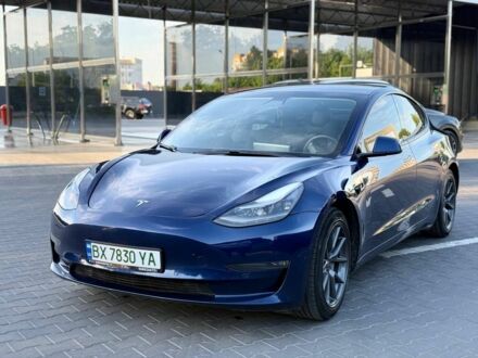 Синий Тесла Модель 3, объемом двигателя 0 л и пробегом 81 тыс. км за 15906 $, фото 1 на Automoto.ua