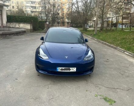 Синий Тесла Модель 3, объемом двигателя 0 л и пробегом 57 тыс. км за 22000 $, фото 1 на Automoto.ua