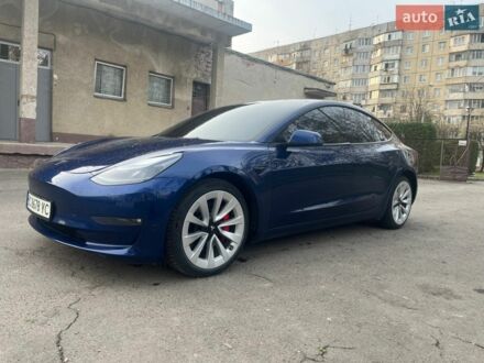Синій Тесла Модель 3, об'ємом двигуна 0 л та пробігом 67 тис. км за 19000 $, фото 1 на Automoto.ua