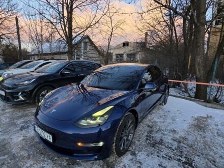 Синий Тесла Модель 3, объемом двигателя 0 л и пробегом 133 тыс. км за 17400 $, фото 1 на Automoto.ua