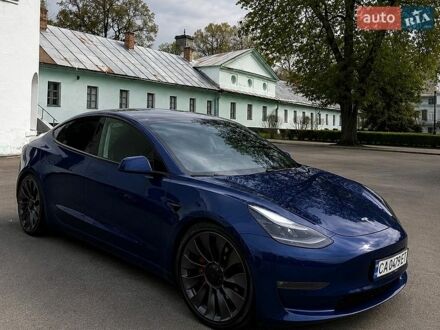 Синій Тесла Модель 3, об'ємом двигуна 0 л та пробігом 113 тис. км за 19299 $, фото 1 на Automoto.ua