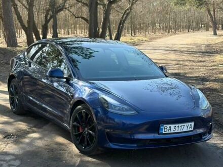 Синій Тесла Модель 3, об'ємом двигуна 0 л та пробігом 160 тис. км за 18799 $, фото 1 на Automoto.ua