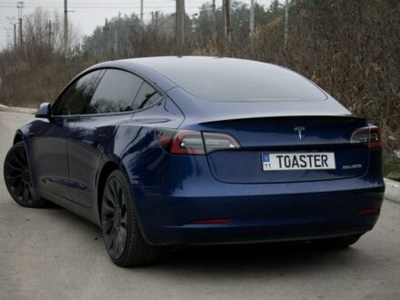 Синій Тесла Модель 3, об'ємом двигуна 0 л та пробігом 74 тис. км за 25700 $, фото 1 на Automoto.ua