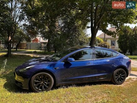 Синий Тесла Модель 3, объемом двигателя 0 л и пробегом 145 тыс. км за 17950 $, фото 1 на Automoto.ua