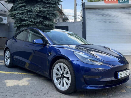 Синий Тесла Модель 3, объемом двигателя 0 л и пробегом 26 тыс. км за 23500 $, фото 1 на Automoto.ua