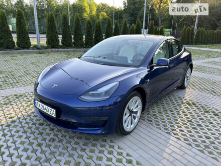 Синий Тесла Модель 3, объемом двигателя 0 л и пробегом 12 тыс. км за 29900 $, фото 1 на Automoto.ua