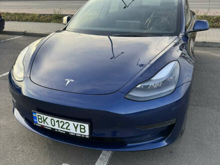 Синий Тесла Модель 3, объемом двигателя 0 л и пробегом 40 тыс. км за 25000 $, фото 1 на Automoto.ua