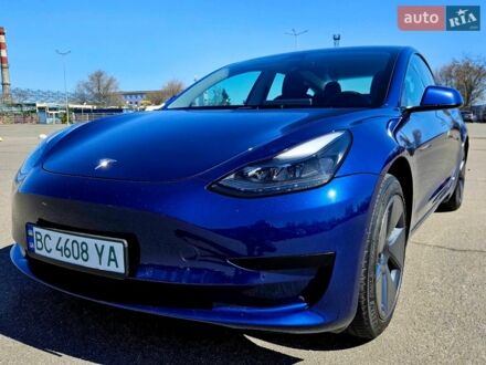 Синій Тесла Модель 3, об'ємом двигуна 0 л та пробігом 34 тис. км за 21900 $, фото 1 на Automoto.ua