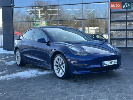 Синий Тесла Модель 3, объемом двигателя 0 л и пробегом 133 тыс. км за 14799 $, фото 1 на Automoto.ua