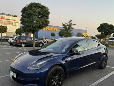 Синий Тесла Модель 3, объемом двигателя 0 л и пробегом 79 тыс. км за 24000 $, фото 1 на Automoto.ua