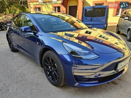 Синий Тесла Модель 3, объемом двигателя 0 л и пробегом 27 тыс. км за 23999 $, фото 1 на Automoto.ua