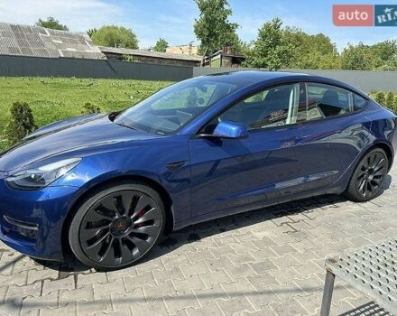 Синій Тесла Модель 3, об'ємом двигуна 0 л та пробігом 41 тис. км за 18200 $, фото 1 на Automoto.ua