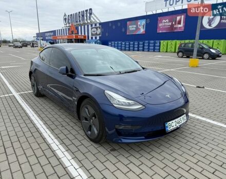 Синий Тесла Модель 3, объемом двигателя 0 л и пробегом 87 тыс. км за 23700 $, фото 1 на Automoto.ua