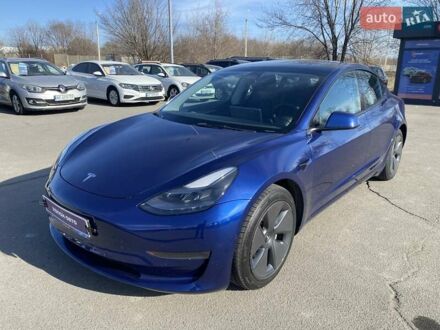 Тесла Модель 3 2022 у Дніпро (Дніпропетровську) на Automoto.ua Синій Тесла Модель 3, об'ємом двигуна 0 л та пробігом 46 тис. км за 19500 $, фото 1 на Automoto.ua