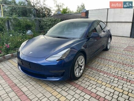 Синий Тесла Модель 3, объемом двигателя 0 л и пробегом 39 тыс. км за 21900 $, фото 1 на Automoto.ua