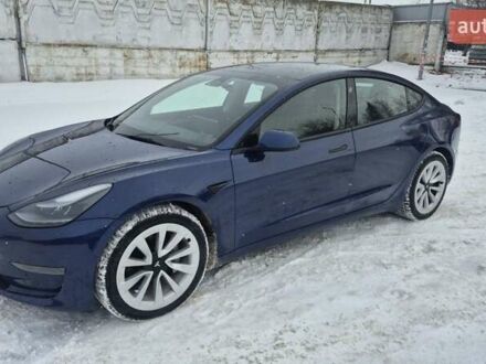 Синий Тесла Модель 3, объемом двигателя 0 л и пробегом 100 тыс. км за 18500 $, фото 1 на Automoto.ua