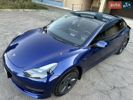 Синий Тесла Модель 3, объемом двигателя 0 л и пробегом 35 тыс. км за 20500 $, фото 1 на Automoto.ua
