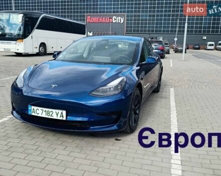 Синий Тесла Модель 3, объемом двигателя 0 л и пробегом 18 тыс. км за 23500 $, фото 1 на Automoto.ua