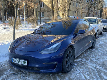 Синий Тесла Модель 3, объемом двигателя 0 л и пробегом 85 тыс. км за 20500 $, фото 1 на Automoto.ua