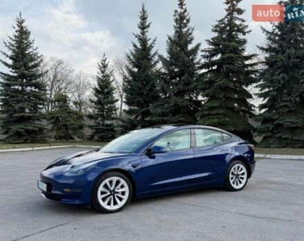 Синий Тесла Модель 3, объемом двигателя 0 л и пробегом 40 тыс. км за 20000 $, фото 1 на Automoto.ua