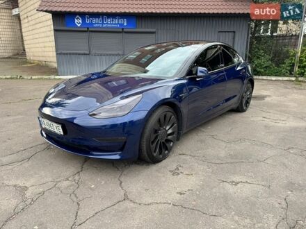 Синій Тесла Модель 3, об'ємом двигуна 0 л та пробігом 93 тис. км за 24600 $, фото 1 на Automoto.ua