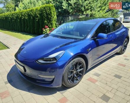 Синий Тесла Модель 3, объемом двигателя 0 л и пробегом 27 тыс. км за 20900 $, фото 1 на Automoto.ua