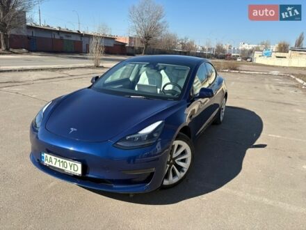 Синий Тесла Модель 3, объемом двигателя 0 л и пробегом 30 тыс. км за 22500 $, фото 1 на Automoto.ua