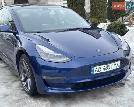 Синий Тесла Модель 3, объемом двигателя 0 л и пробегом 53 тыс. км за 18300 $, фото 1 на Automoto.ua