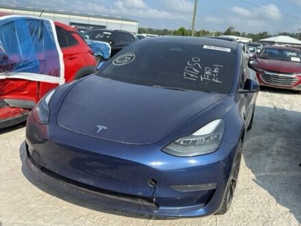 Синий Тесла Модель 3, объемом двигателя 0 л и пробегом 90 тыс. км за 18500 $, фото 1 на Automoto.ua