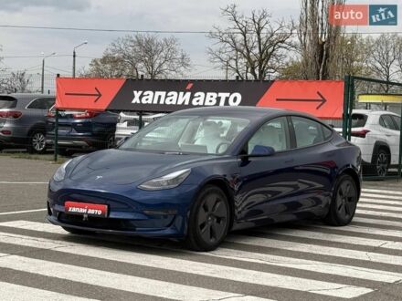 Синий Тесла Модель 3, объемом двигателя 0 л и пробегом 30 тыс. км за 22200 $, фото 1 на Automoto.ua