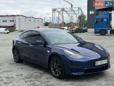 Синий Тесла Модель 3, объемом двигателя 0 л и пробегом 91 тыс. км за 19500 $, фото 1 на Automoto.ua
