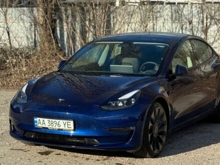 Синій Тесла Модель 3, об'ємом двигуна 0 л та пробігом 28 тис. км за 24500 $, фото 1 на Automoto.ua