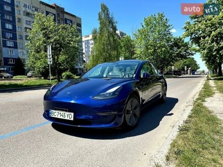 Синий Тесла Модель 3, объемом двигателя 0 л и пробегом 25 тыс. км за 21999 $, фото 1 на Automoto.ua