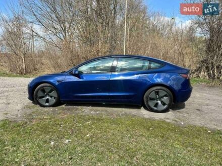 Синий Тесла Модель 3, объемом двигателя 0 л и пробегом 25 тыс. км за 22200 $, фото 1 на Automoto.ua
