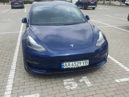 Синий Тесла Модель 3, объемом двигателя 0 л и пробегом 39 тыс. км за 22500 $, фото 1 на Automoto.ua