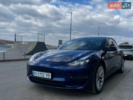 Синий Тесла Модель 3, объемом двигателя 0 л и пробегом 21 тыс. км за 22000 $, фото 1 на Automoto.ua