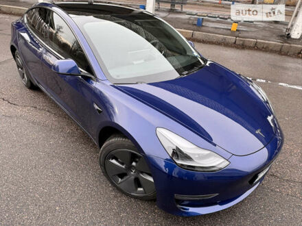 Синий Тесла Модель 3, объемом двигателя 0 л и пробегом 3 тыс. км за 28499 $, фото 1 на Automoto.ua
