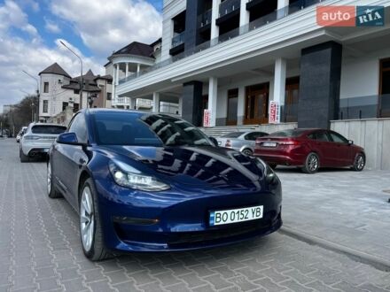 Синій Тесла Модель 3, об'ємом двигуна 0 л та пробігом 21 тис. км за 22500 $, фото 1 на Automoto.ua