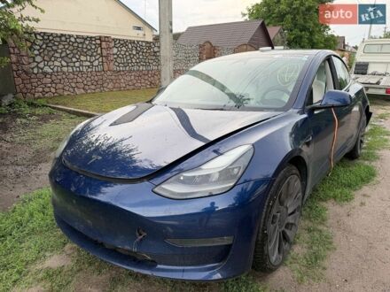 Синий Тесла Модель 3, объемом двигателя 0 л и пробегом 140 тыс. км за 18000 $, фото 1 на Automoto.ua
