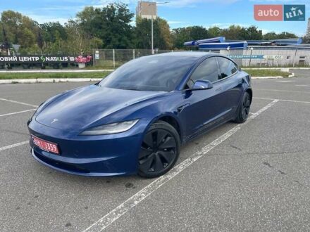 Синий Тесла Модель 3, объемом двигателя 0 л и пробегом 41 тыс. км за 35500 $, фото 1 на Automoto.ua