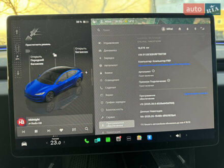 Синий Тесла Модель 3, объемом двигателя 0 л и пробегом 16 тыс. км за 27500 $, фото 1 на Automoto.ua