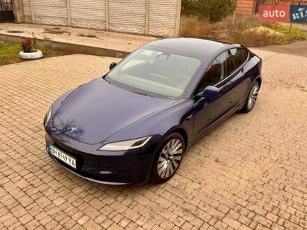 Синий Тесла Модель 3, объемом двигателя 0 л и пробегом 48 тыс. км за 25500 $, фото 1 на Automoto.ua