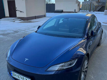 Синий Тесла Модель 3, объемом двигателя 0 л и пробегом 49 тыс. км за 21900 $, фото 1 на Automoto.ua