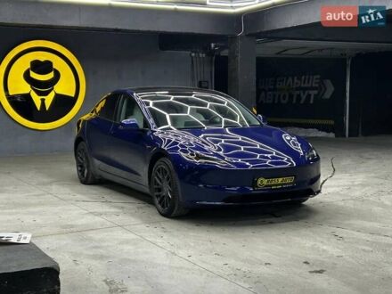 Синий Тесла Модель 3, объемом двигателя 0 л и пробегом 32 тыс. км за 29000 $, фото 1 на Automoto.ua