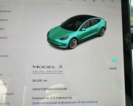 Зелений Тесла Модель 3, об'ємом двигуна 0 л та пробігом 83 тис. км за 24500 $, фото 14 на Automoto.ua