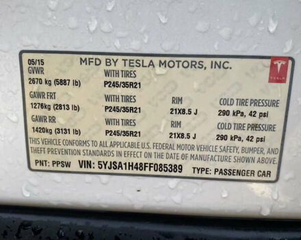 Белый Тесла Модель С, объемом двигателя 0 л и пробегом 225 тыс. км за 15500 $, фото 9 на Automoto.ua