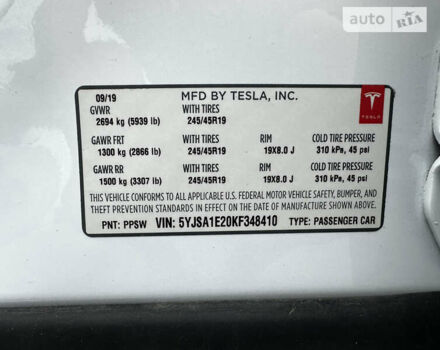 Белый Тесла Модель С, объемом двигателя 0 л и пробегом 51 тыс. км за 39999 $, фото 23 на Automoto.ua