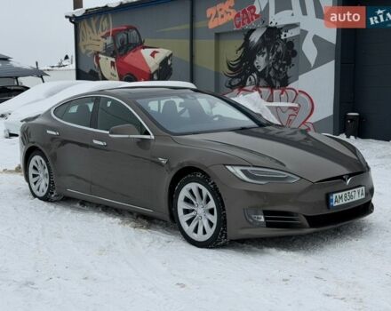 Коричневий Тесла Модель С, об'ємом двигуна 0 л та пробігом 158 тис. км за 16999 $, фото 1 на Automoto.ua