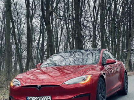 Красный Тесла Модель С, объемом двигателя 0 л и пробегом 21 тыс. км за 50000 $, фото 1 на Automoto.ua