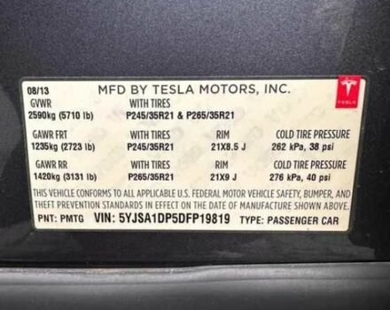 Серый Тесла Модель С, объемом двигателя 0 л и пробегом 97 тыс. км за 13563 $, фото 14 на Automoto.ua